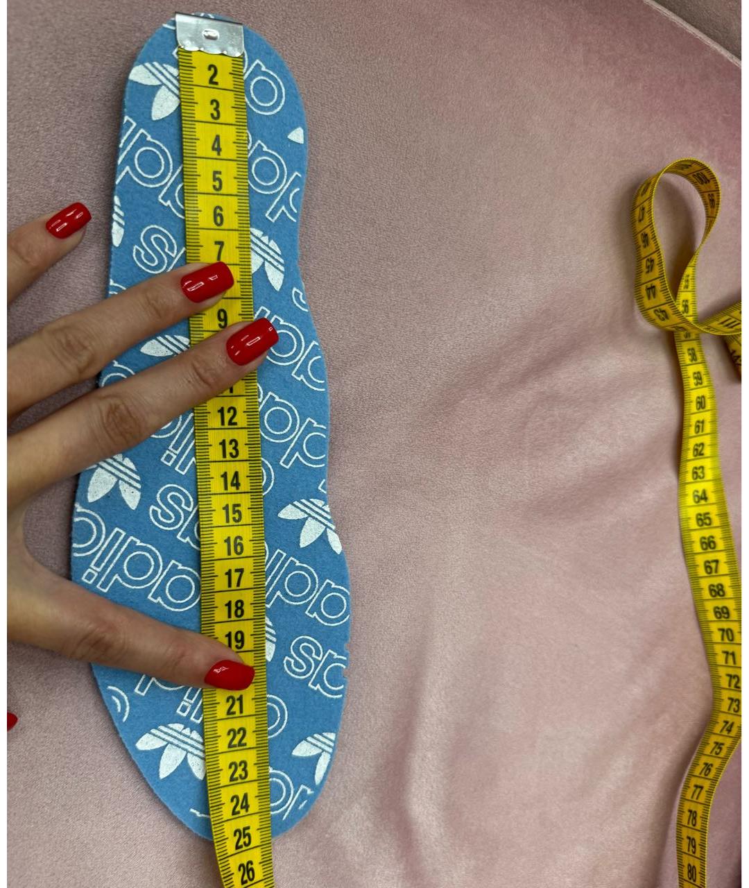 ADIDAS Голубые замшевые кроссовки, фото 5