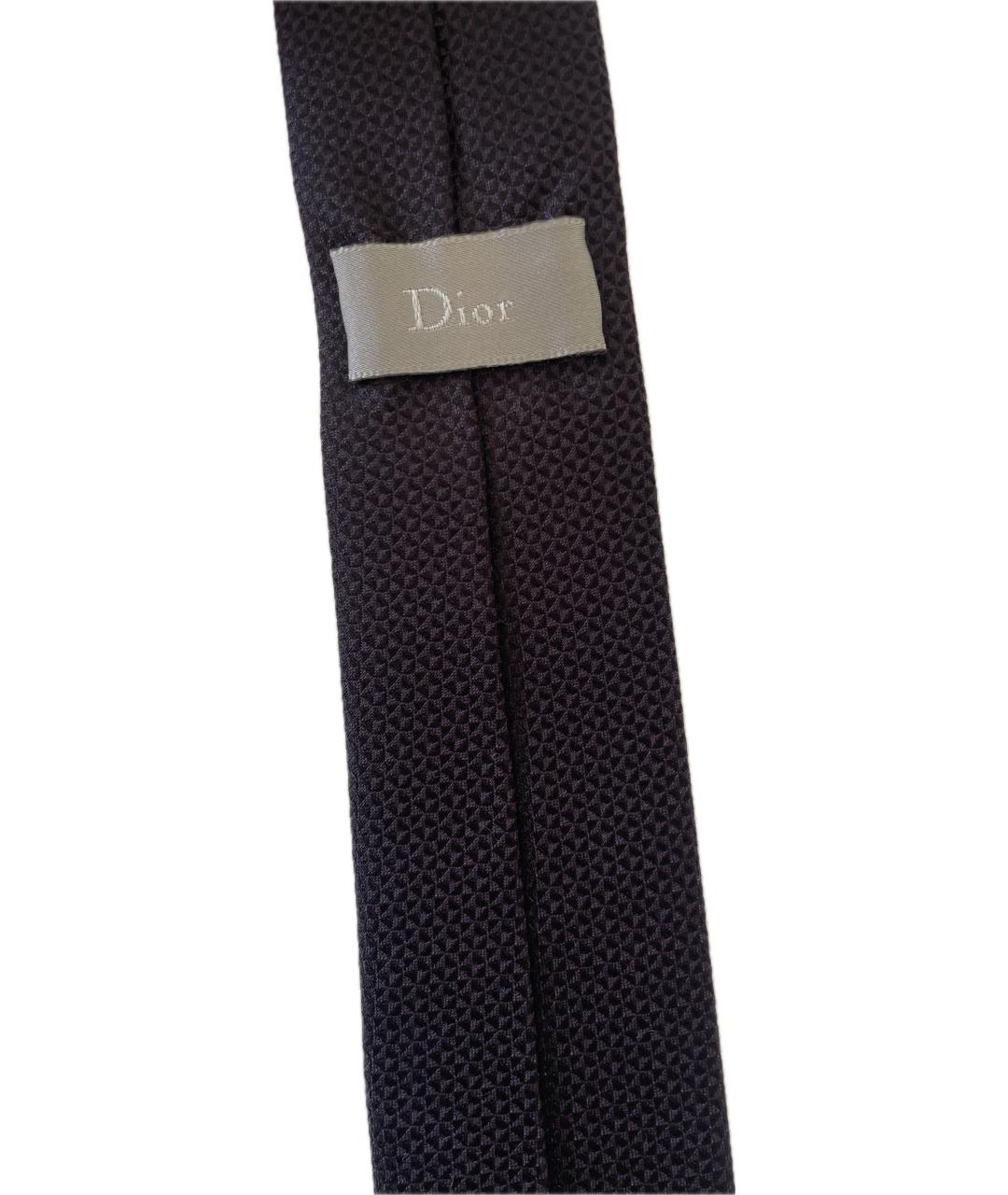 CHRISTIAN DIOR PRE-OWNED Бордовый шелковый галстук, фото 5