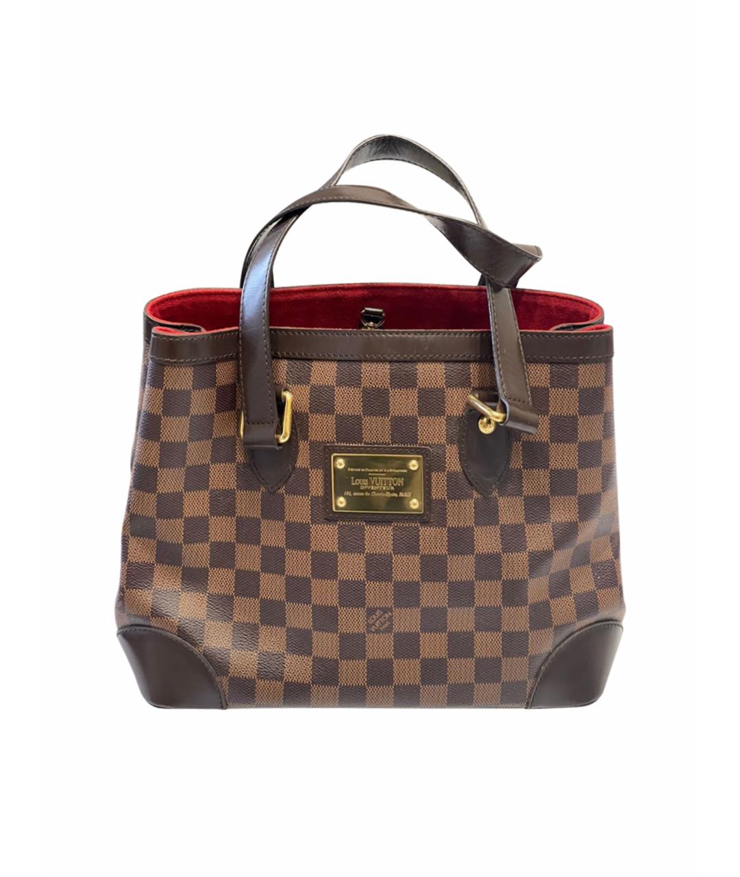 LOUIS VUITTON PRE-OWNED Коричневая сумка с короткими ручками, фото 1