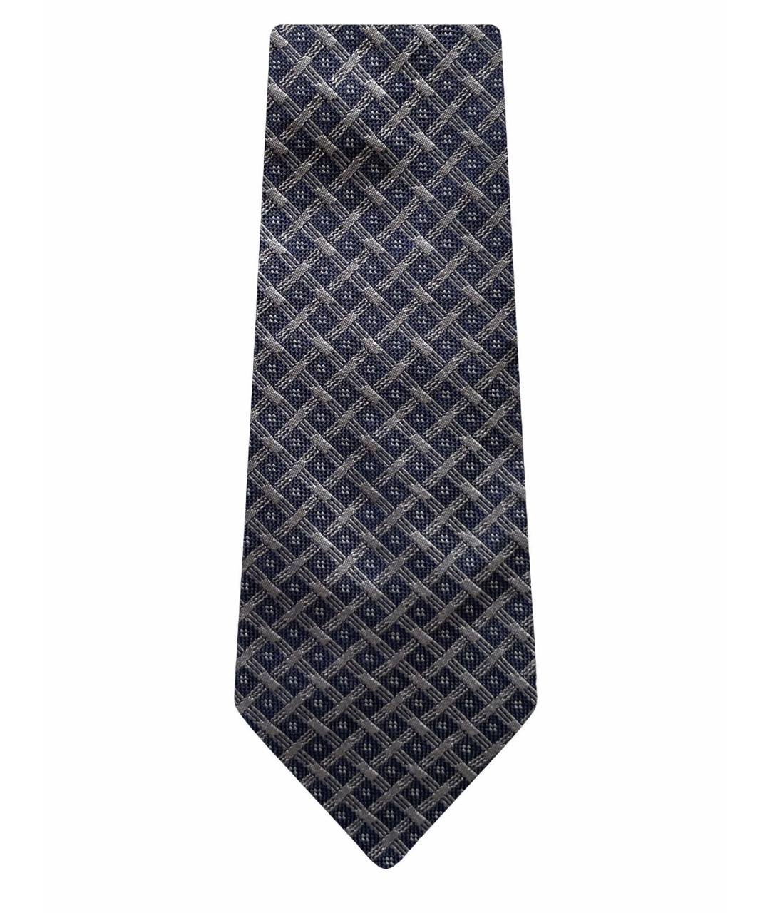 BURBERRY Серый шелковый галстук, фото 1