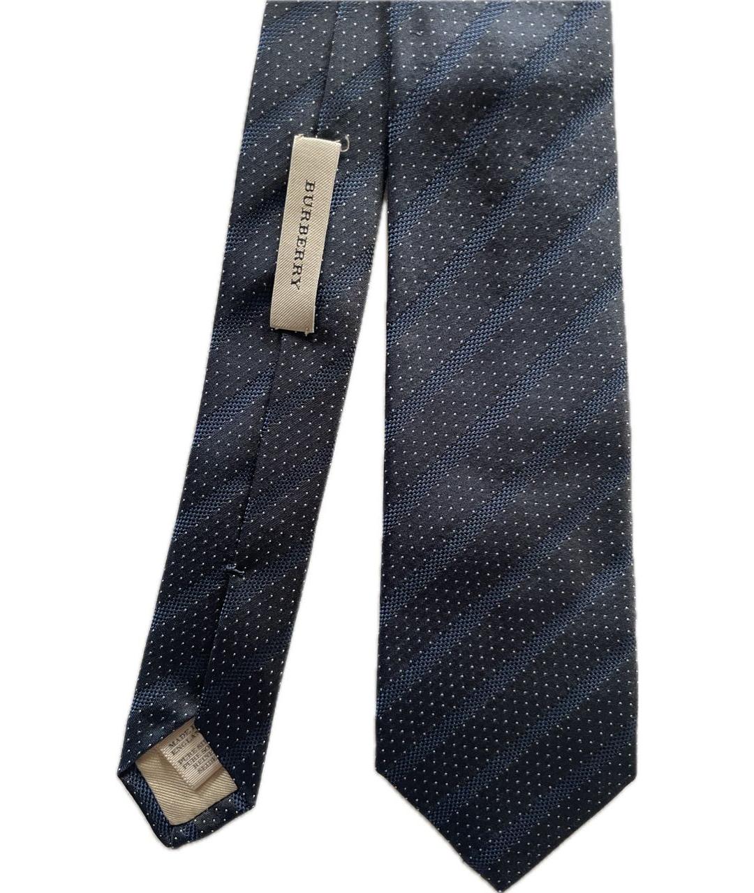 BURBERRY Антрацитовый шелковый галстук, фото 2