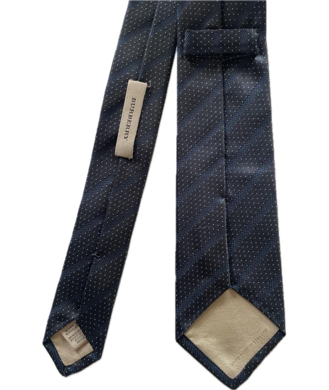 BURBERRY Антрацитовый шелковый галстук, фото 3