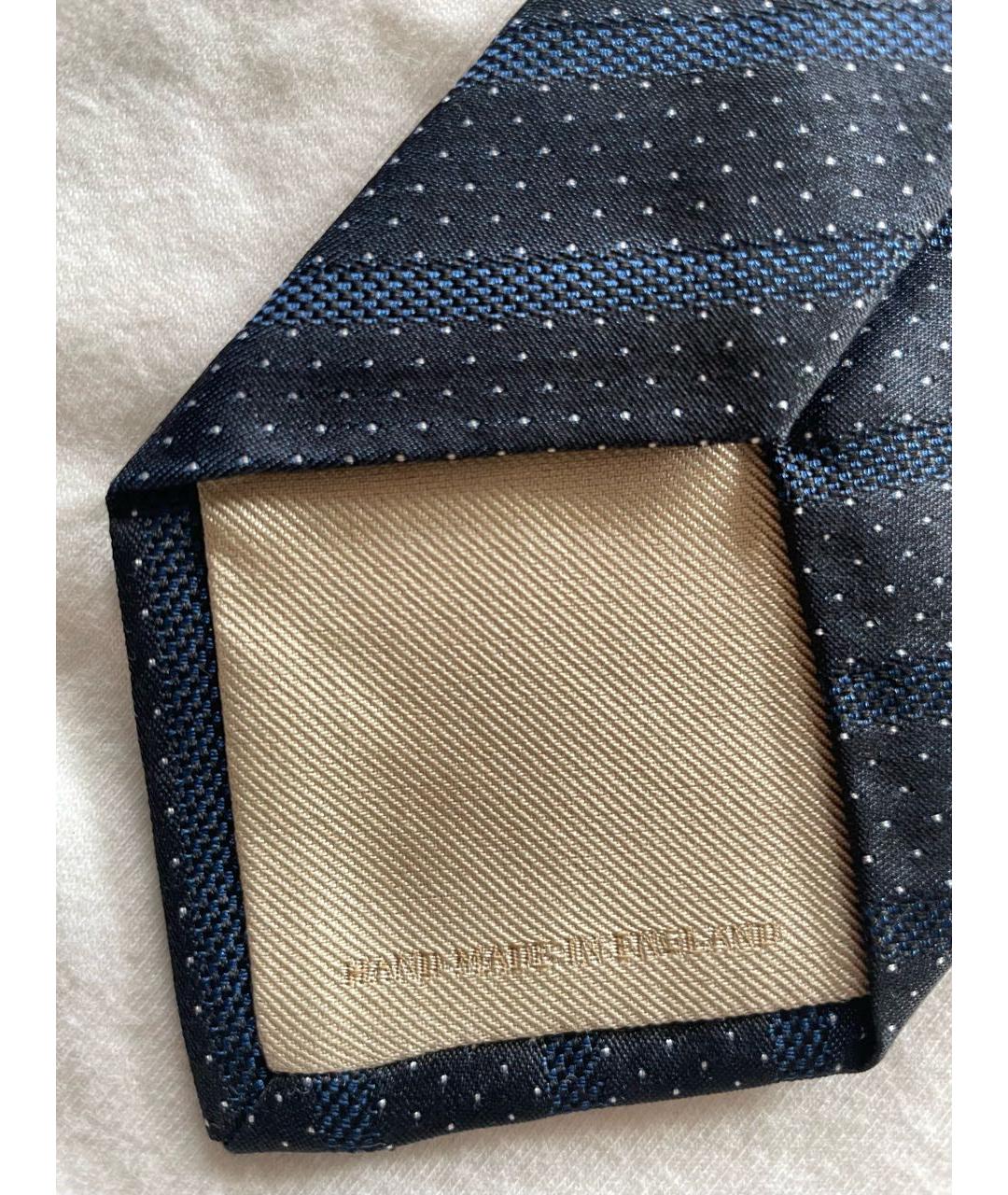 BURBERRY Антрацитовый шелковый галстук, фото 6