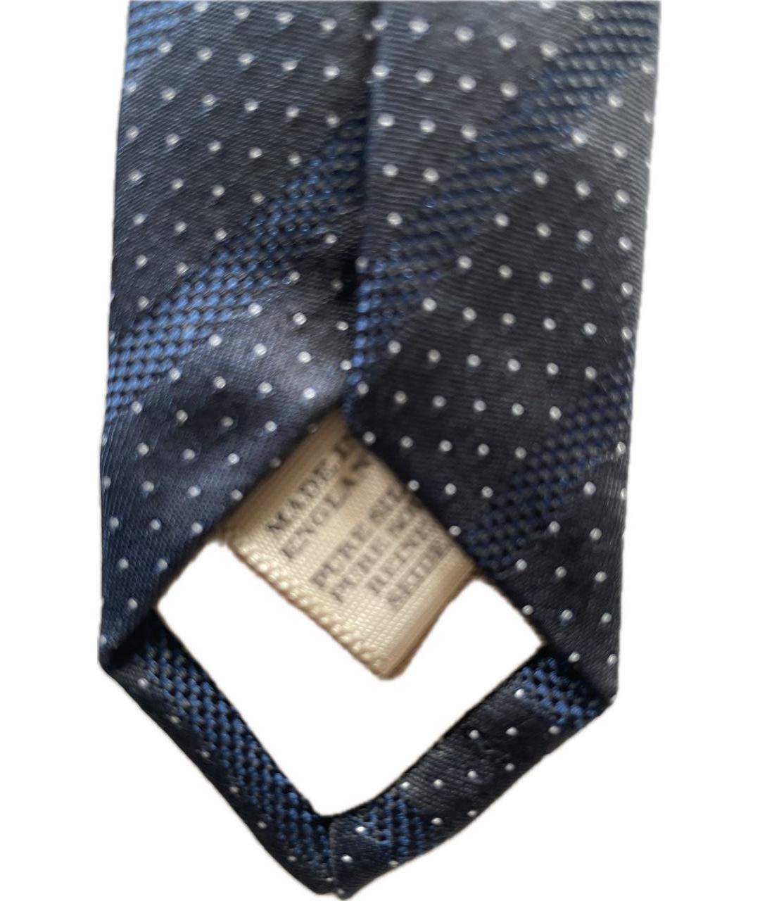BURBERRY Антрацитовый шелковый галстук, фото 5