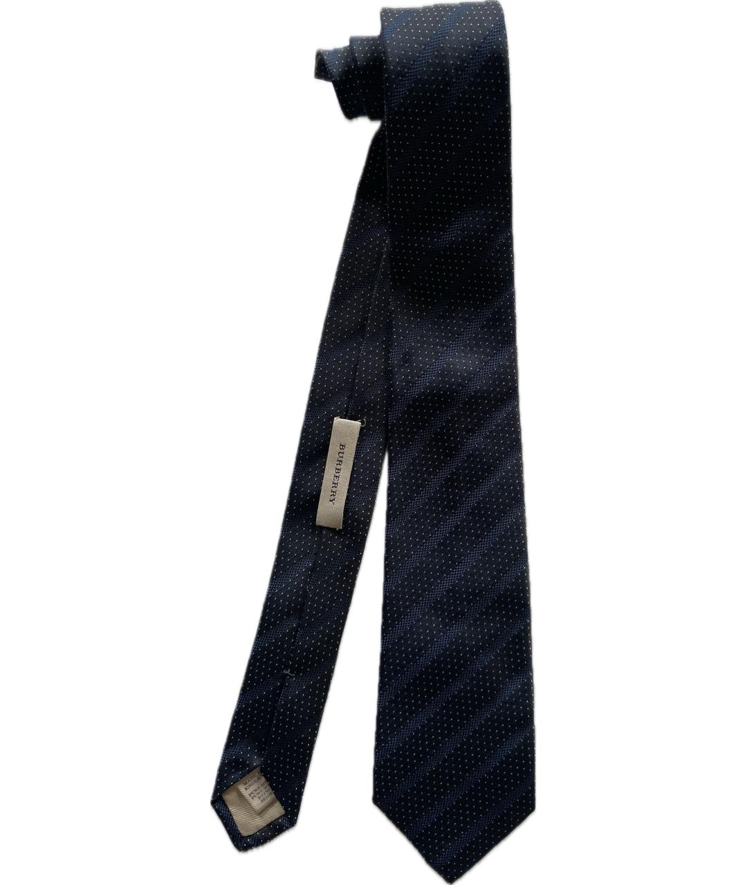 BURBERRY Антрацитовый шелковый галстук, фото 7
