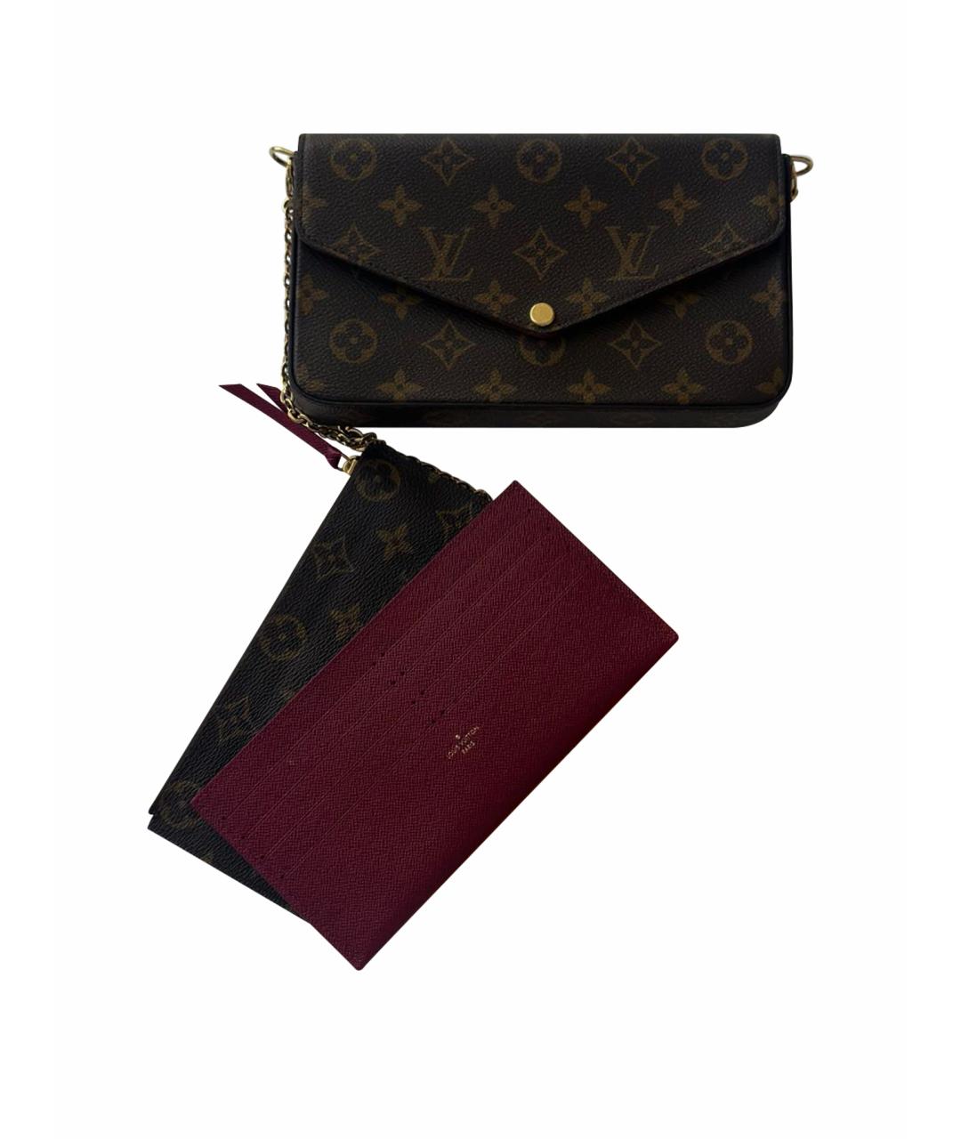 LOUIS VUITTON PRE-OWNED Коричневая сумка через плечо, фото 1