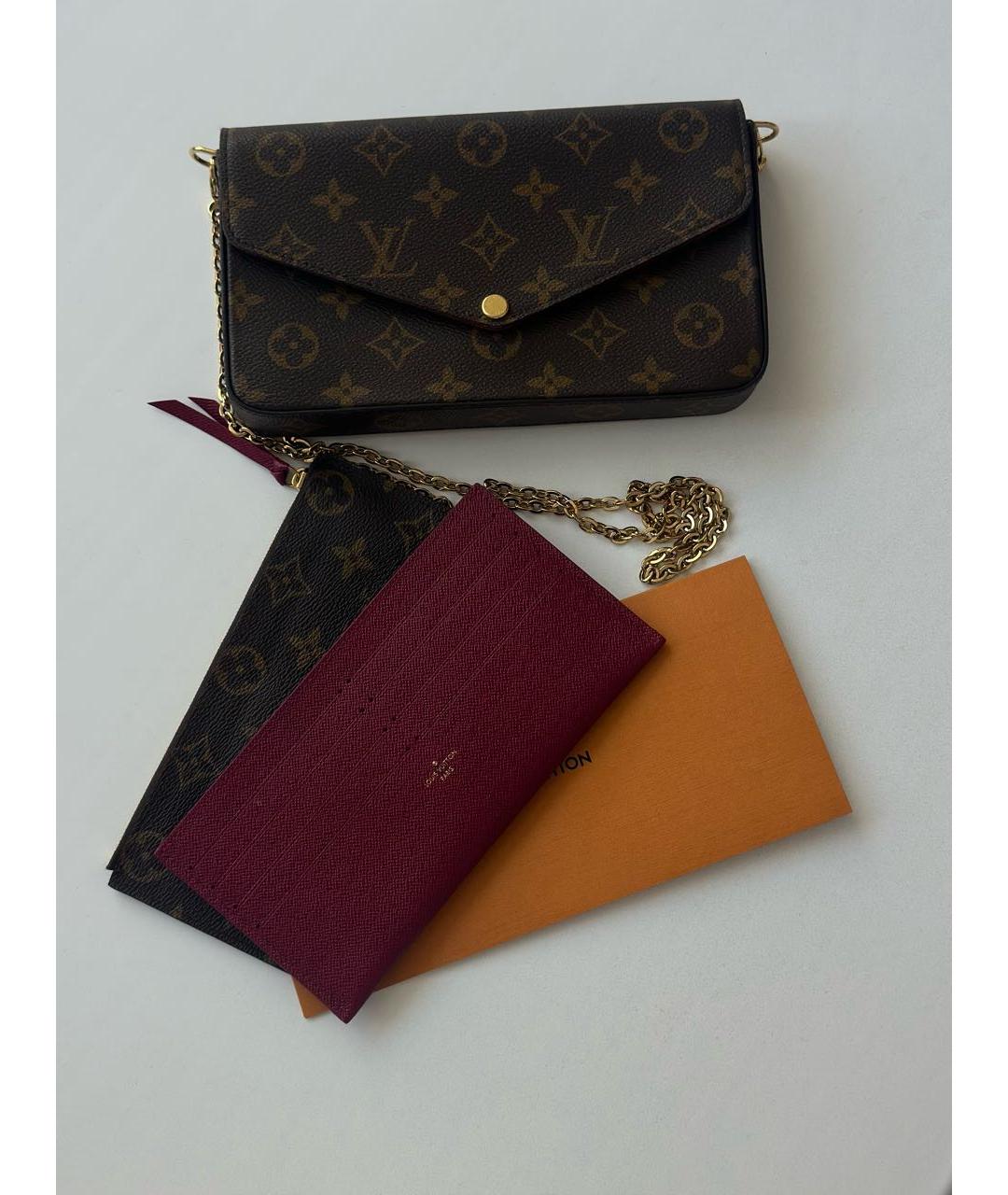 LOUIS VUITTON PRE-OWNED Коричневая сумка через плечо, фото 6