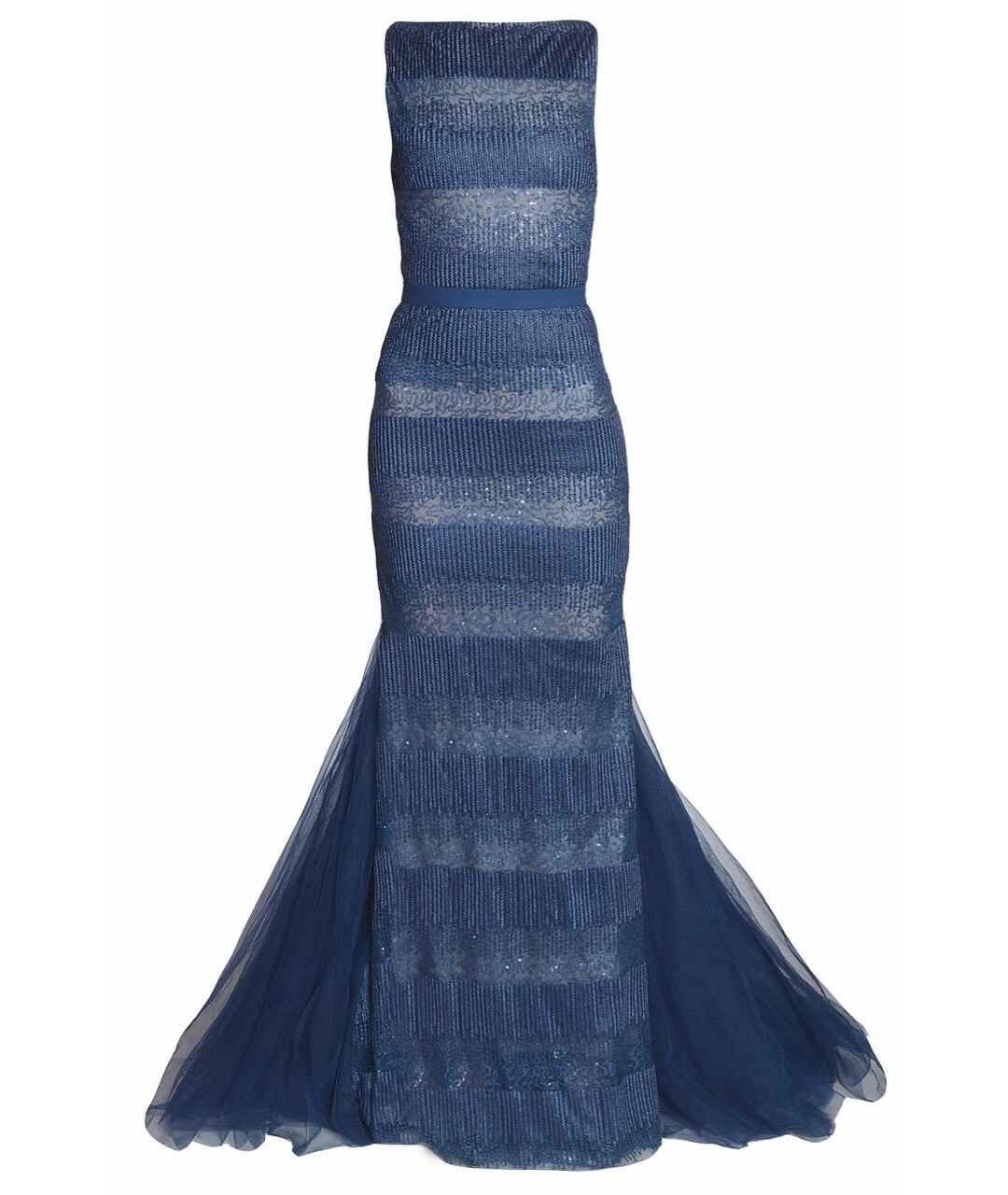 TONY WARD Синее вечернее платье, фото 1