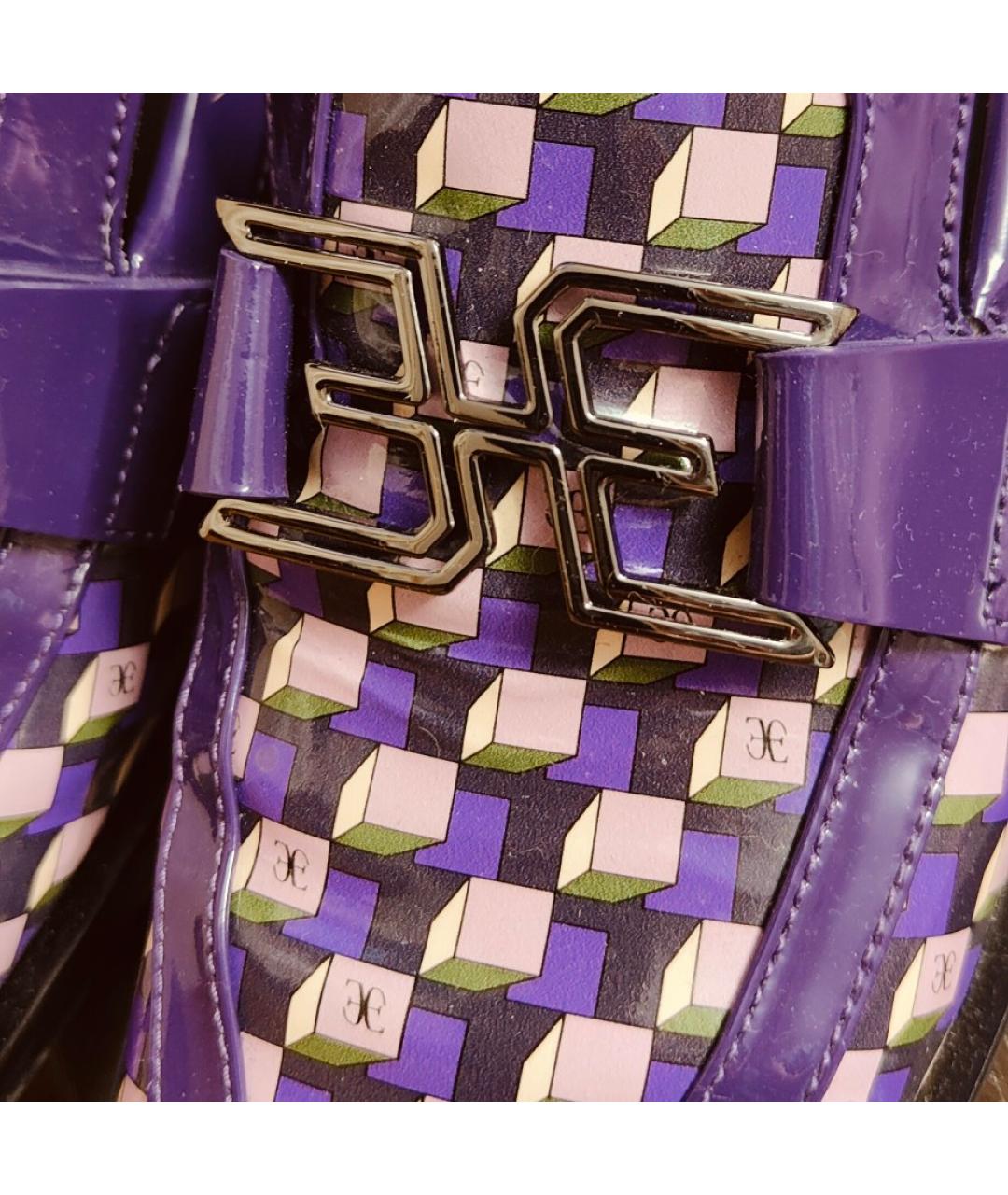 FABI Фиолетовые туфли из лакированной кожи, фото 6