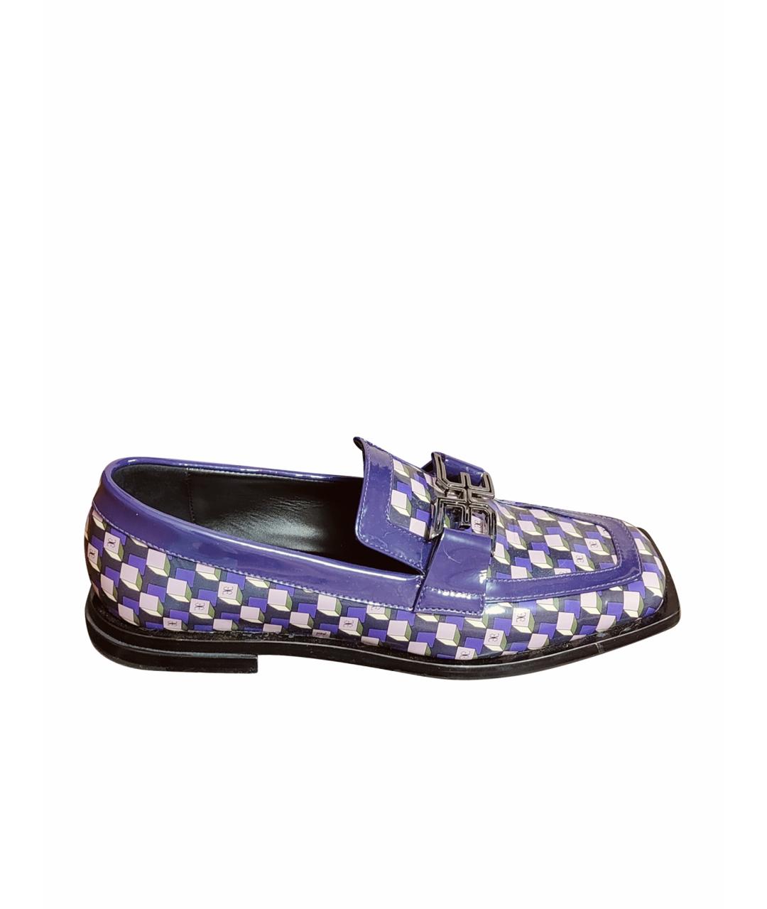 FABI Фиолетовые туфли из лакированной кожи, фото 1