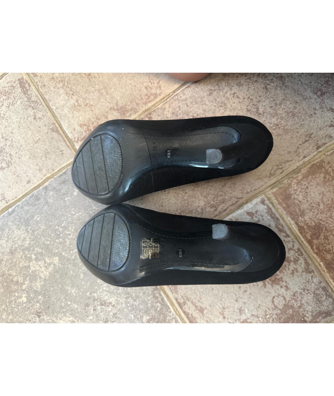 DKNY Черные замшевые туфли, фото 5