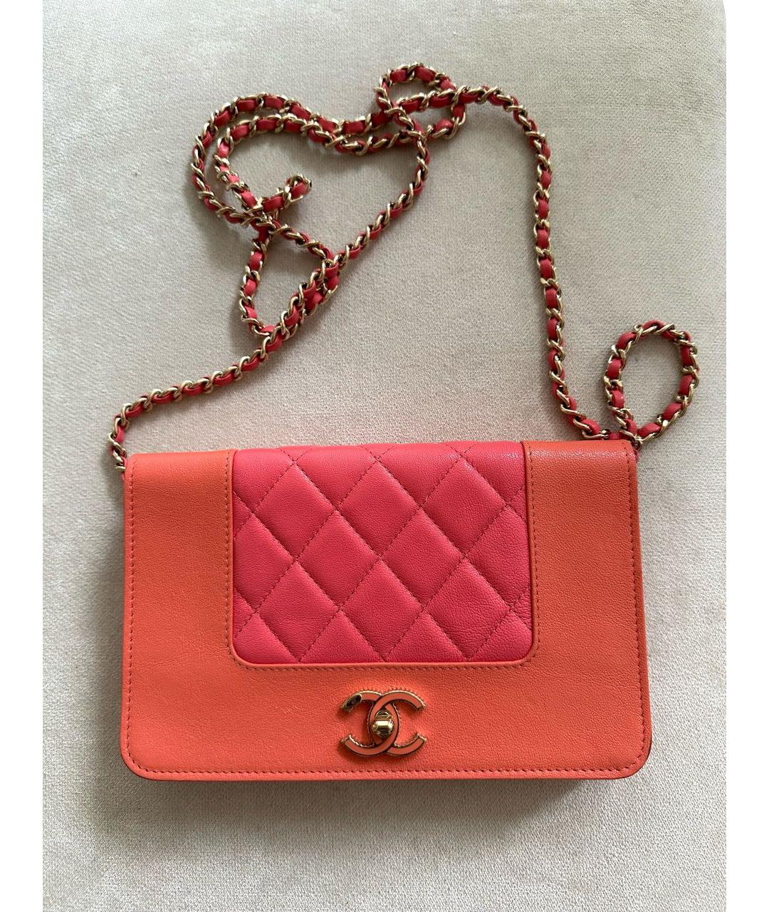 CHANEL PRE-OWNED Розовая кожаная сумка через плечо, фото 8