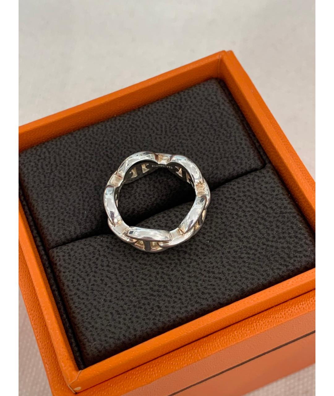 HERMES PRE-OWNED Серебряное серебряное кольцо, фото 6