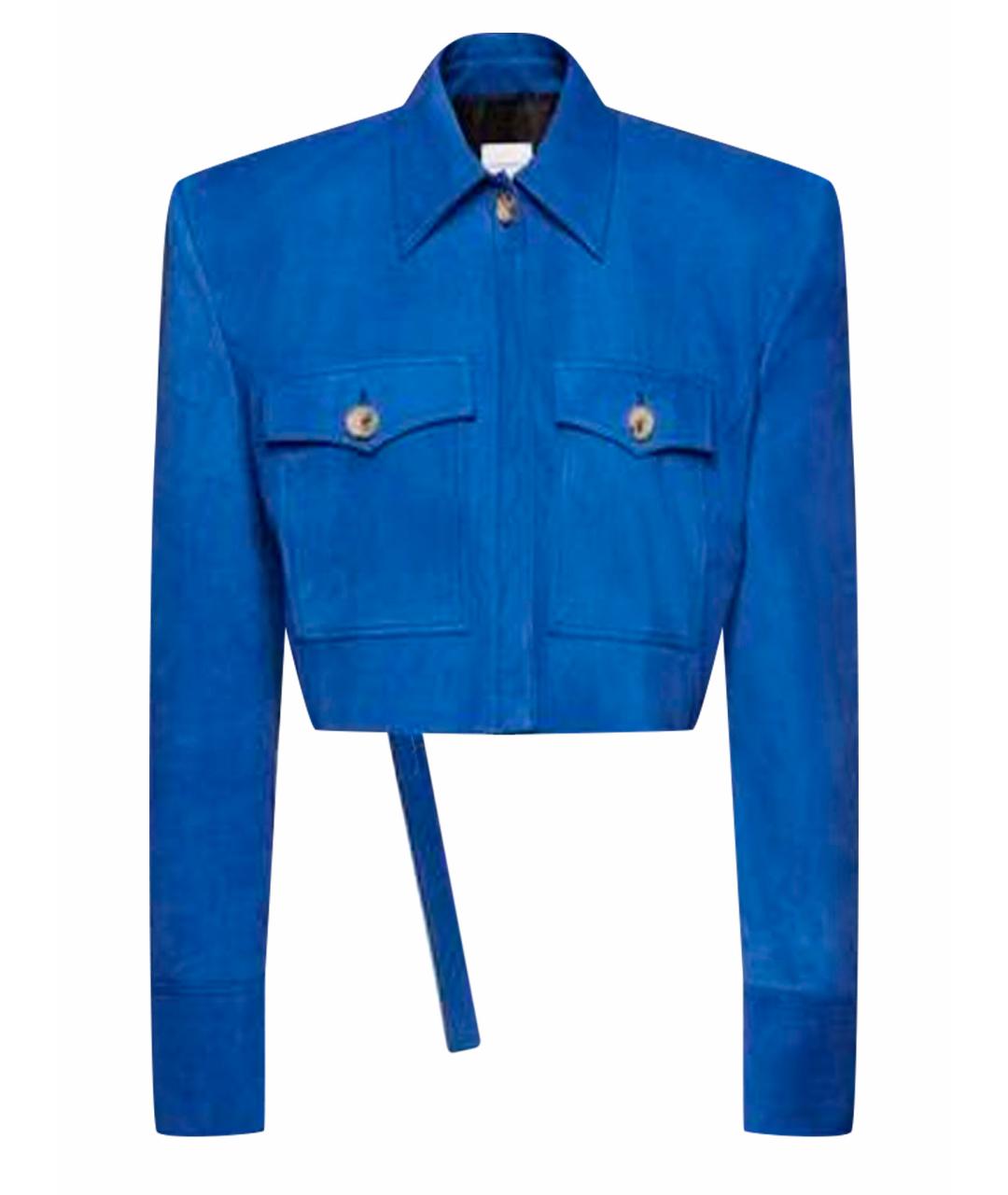 MAGDA BUTRYM Синяя замшевая куртка, фото 1
