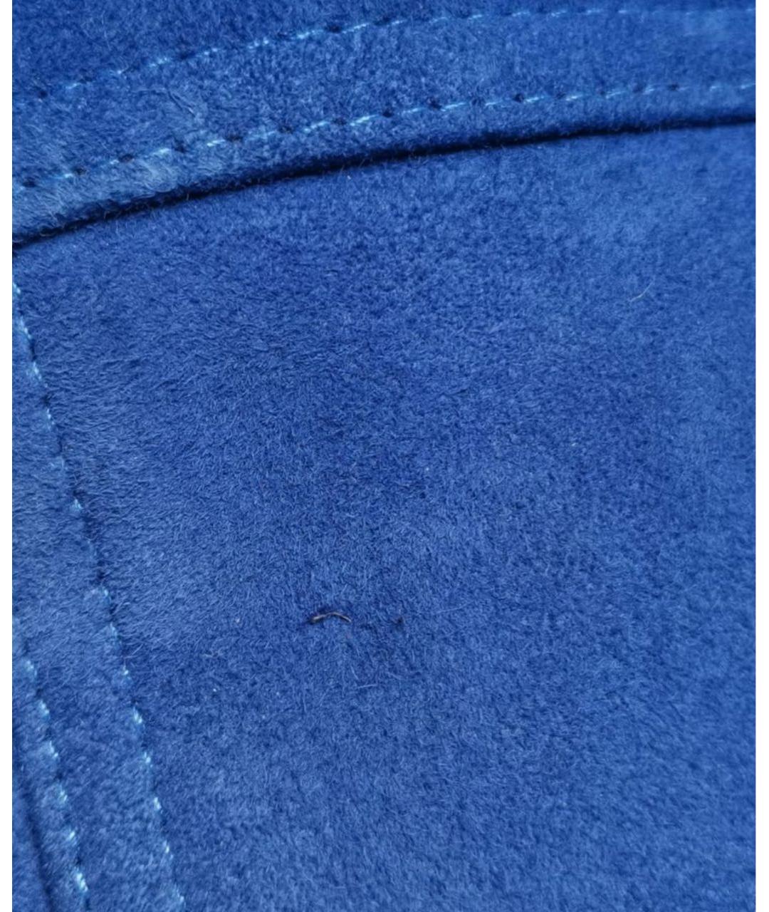MAGDA BUTRYM Синяя замшевая куртка, фото 4