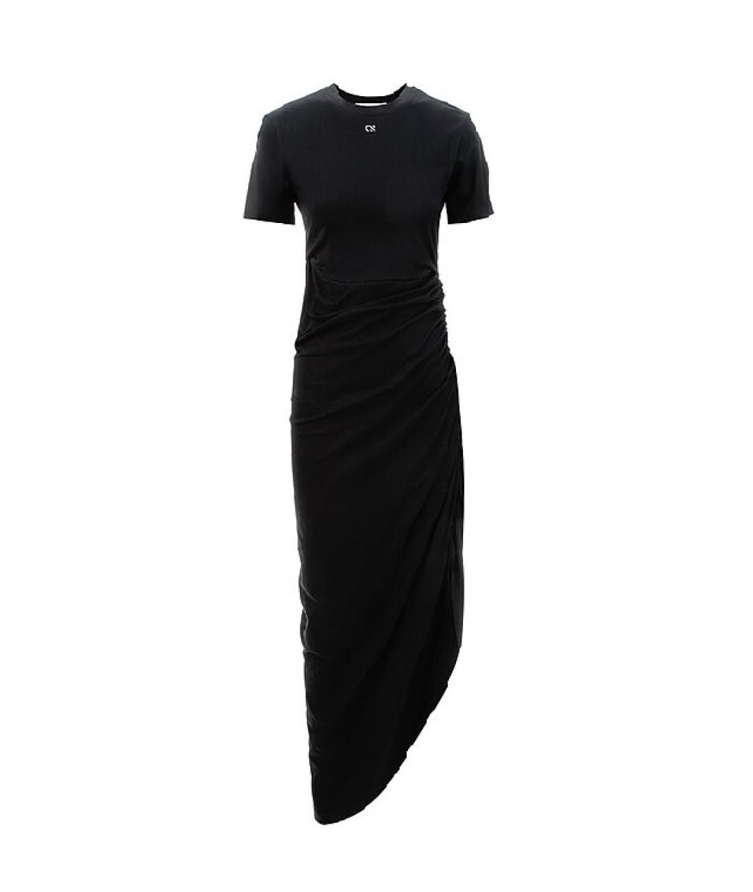 GIUSEPPE DI MORABITO Черное хлопковое повседневное платье, фото 1