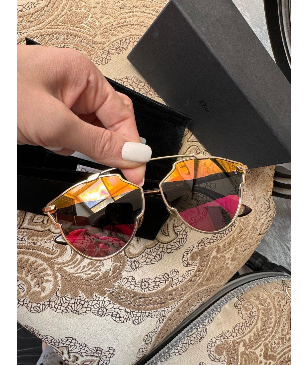 CHRISTIAN DIOR PRE-OWNED Мульти солнцезащитные очки, фото 3