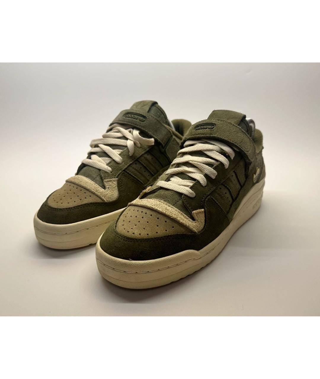 ADIDAS Зеленые замшевые низкие кроссовки / кеды, фото 2