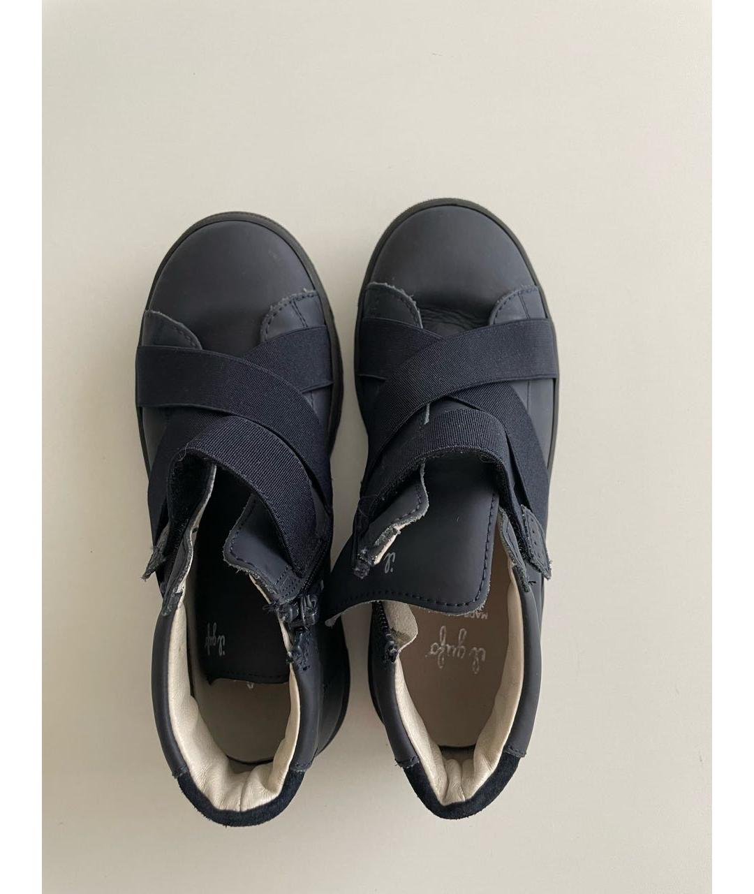 IL GUFO Темно-синие кожаные ботинки, фото 3