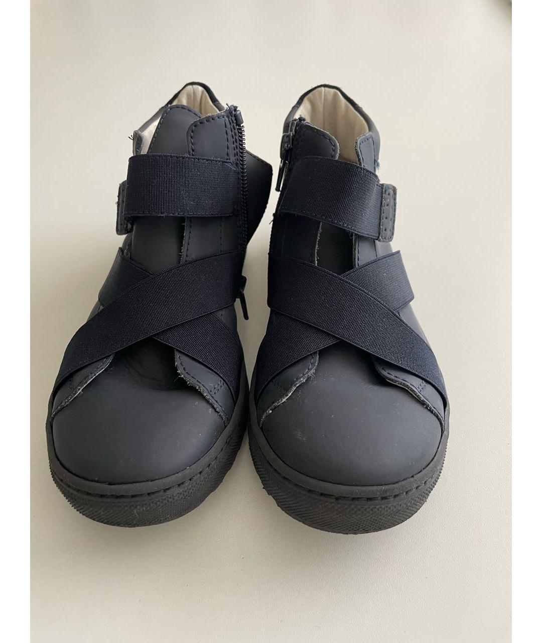 IL GUFO Темно-синие кожаные ботинки, фото 2