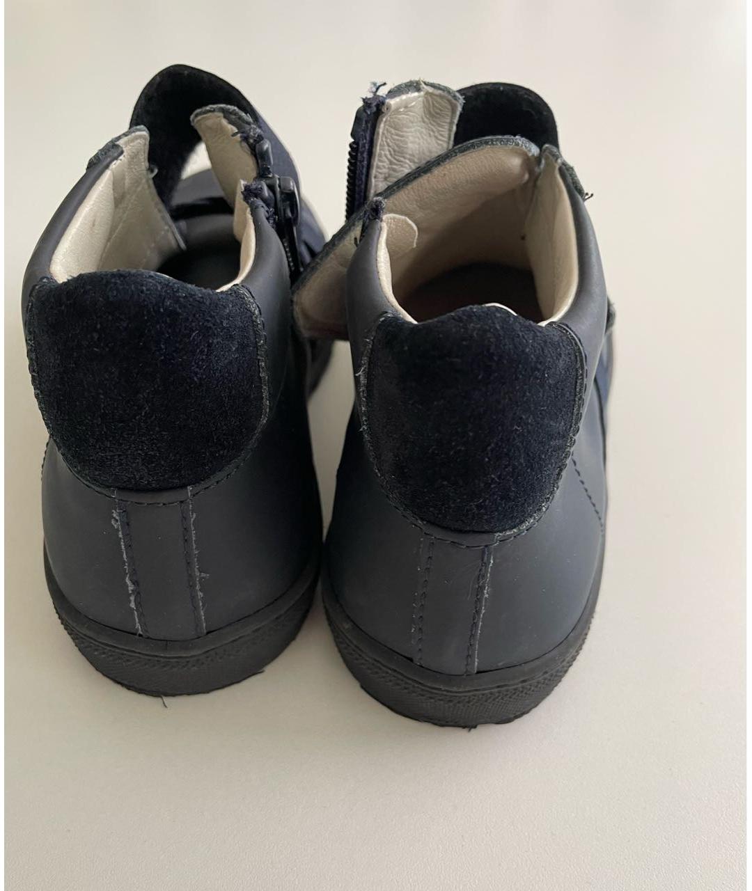 IL GUFO Темно-синие кожаные ботинки, фото 4
