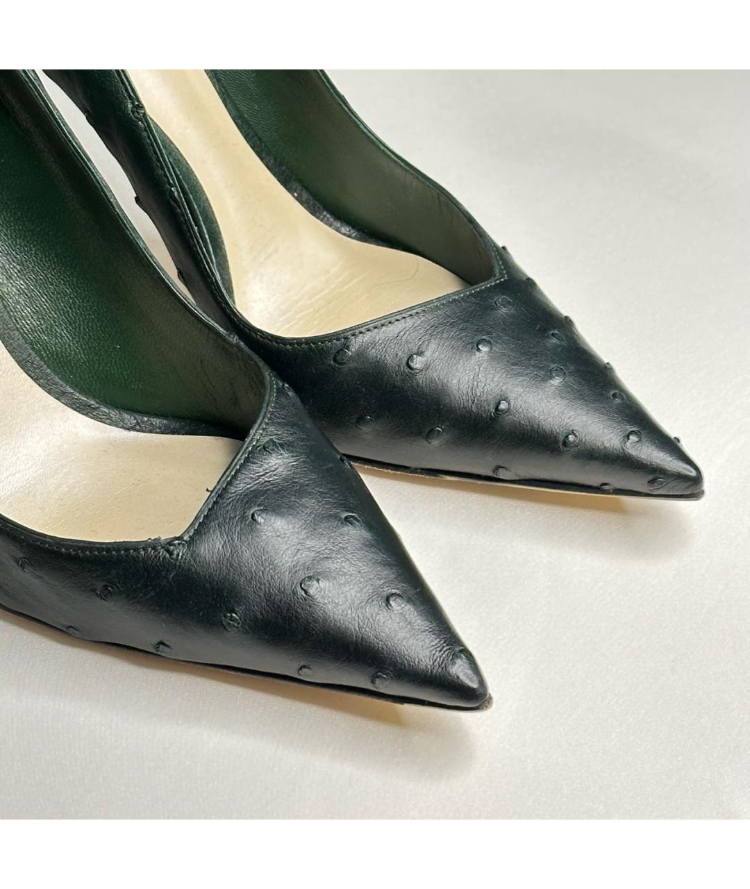 CHRISTIAN DIOR PRE-OWNED Зеленые туфли из экзотической кожи, фото 5