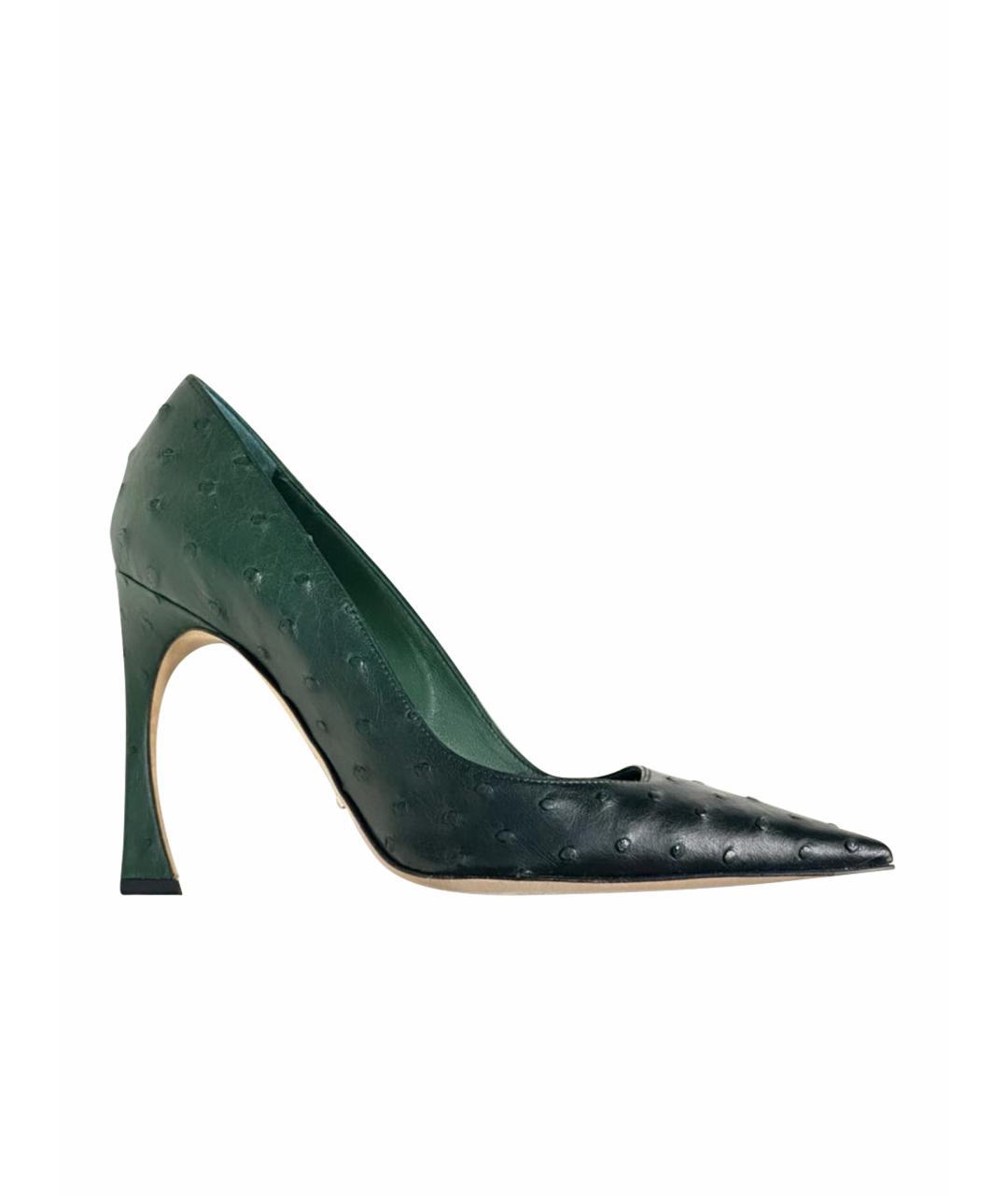 CHRISTIAN DIOR PRE-OWNED Зеленые туфли из экзотической кожи, фото 1