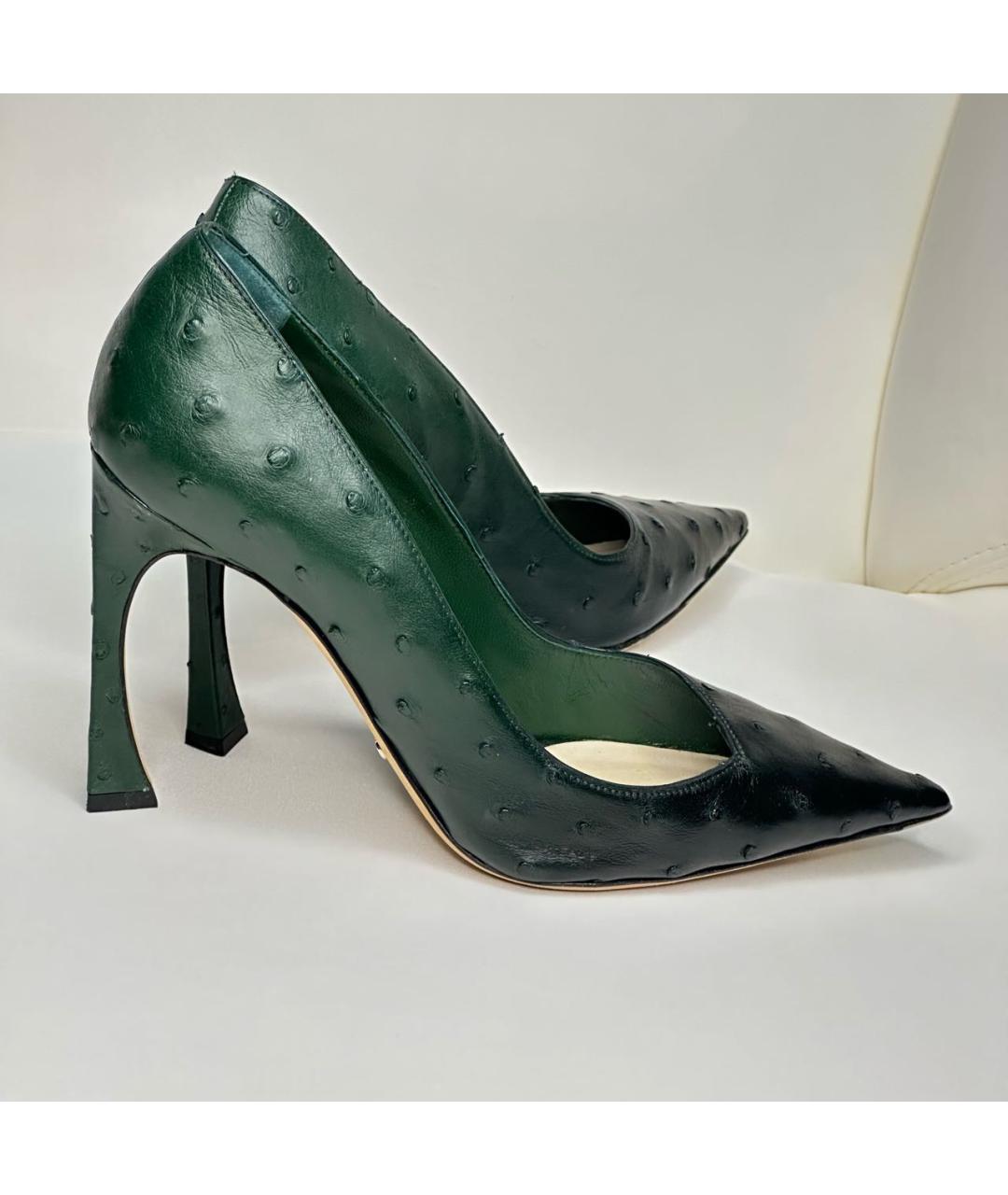 CHRISTIAN DIOR PRE-OWNED Зеленые туфли из экзотической кожи, фото 8