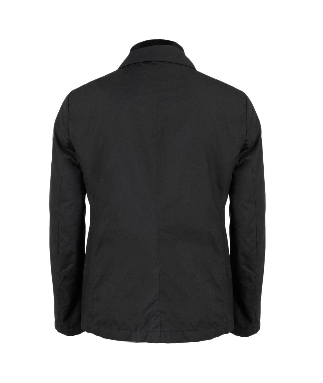 ARMANI COLLEZIONI Черная полиэстеровая куртка, фото 2