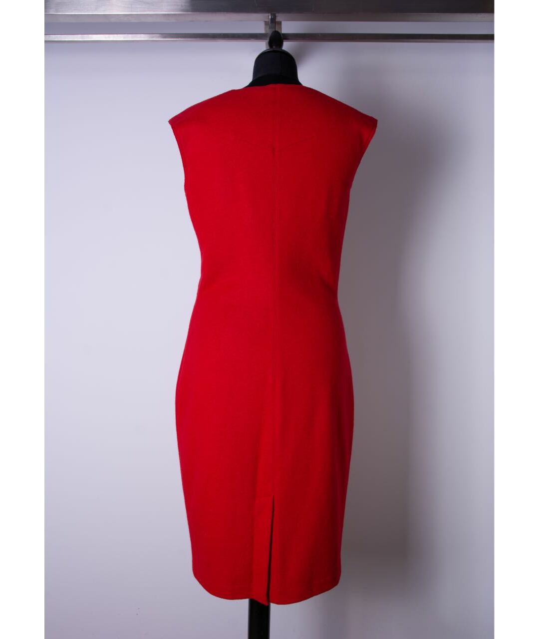 FENDI Красное шерстяное повседневное платье, фото 3