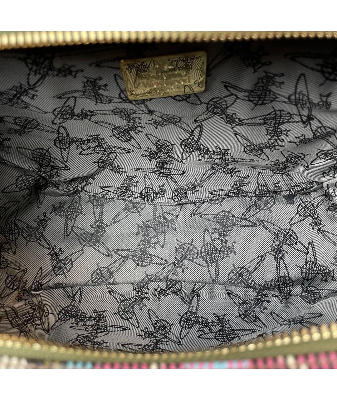 VIVIENNE WESTWOOD Мульти кожаная сумка с короткими ручками, фото 5