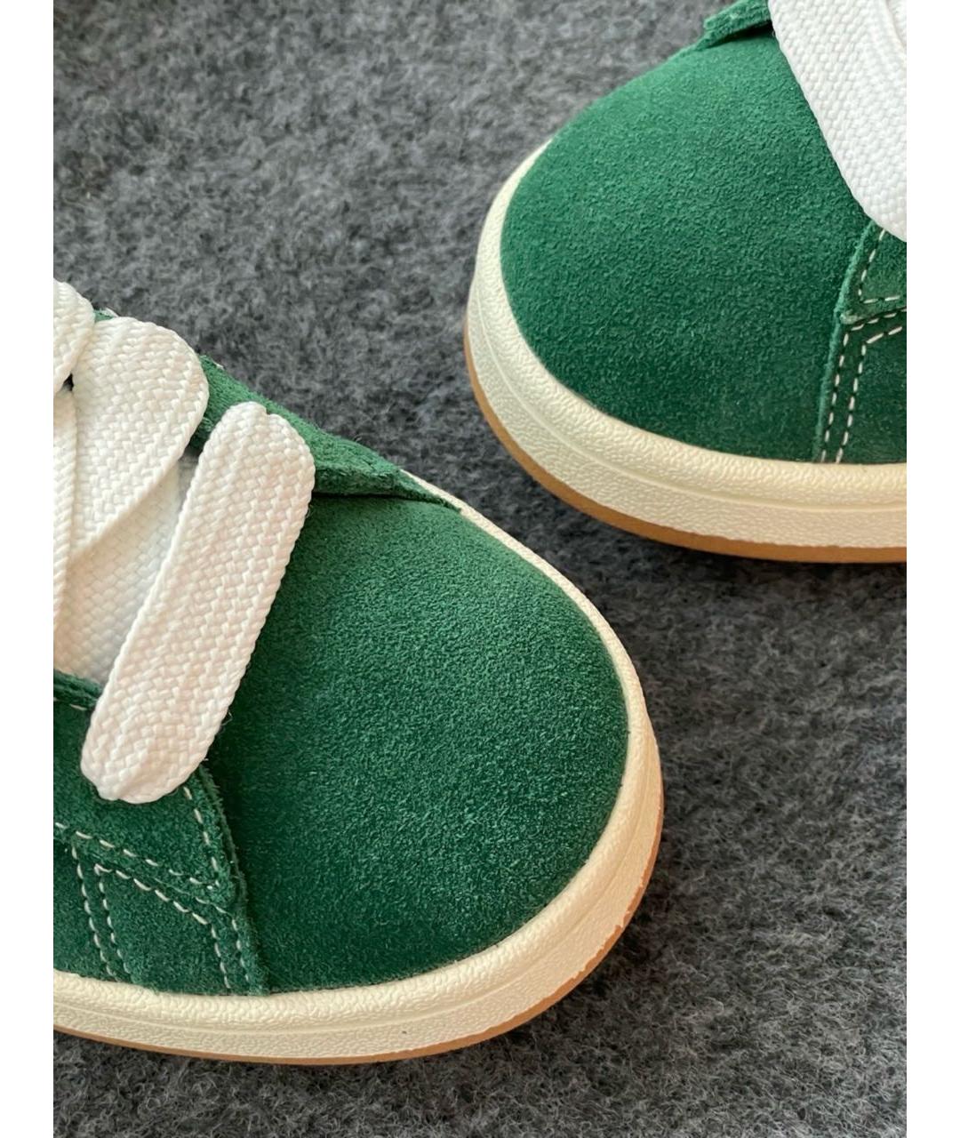 ADIDAS Зеленые замшевые кроссовки, фото 4