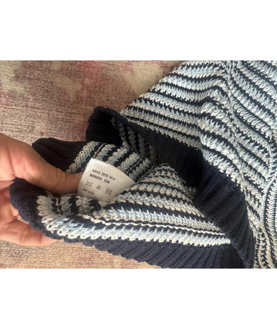 MIU MIU Голубой хлопковый джемпер / свитер, фото 4