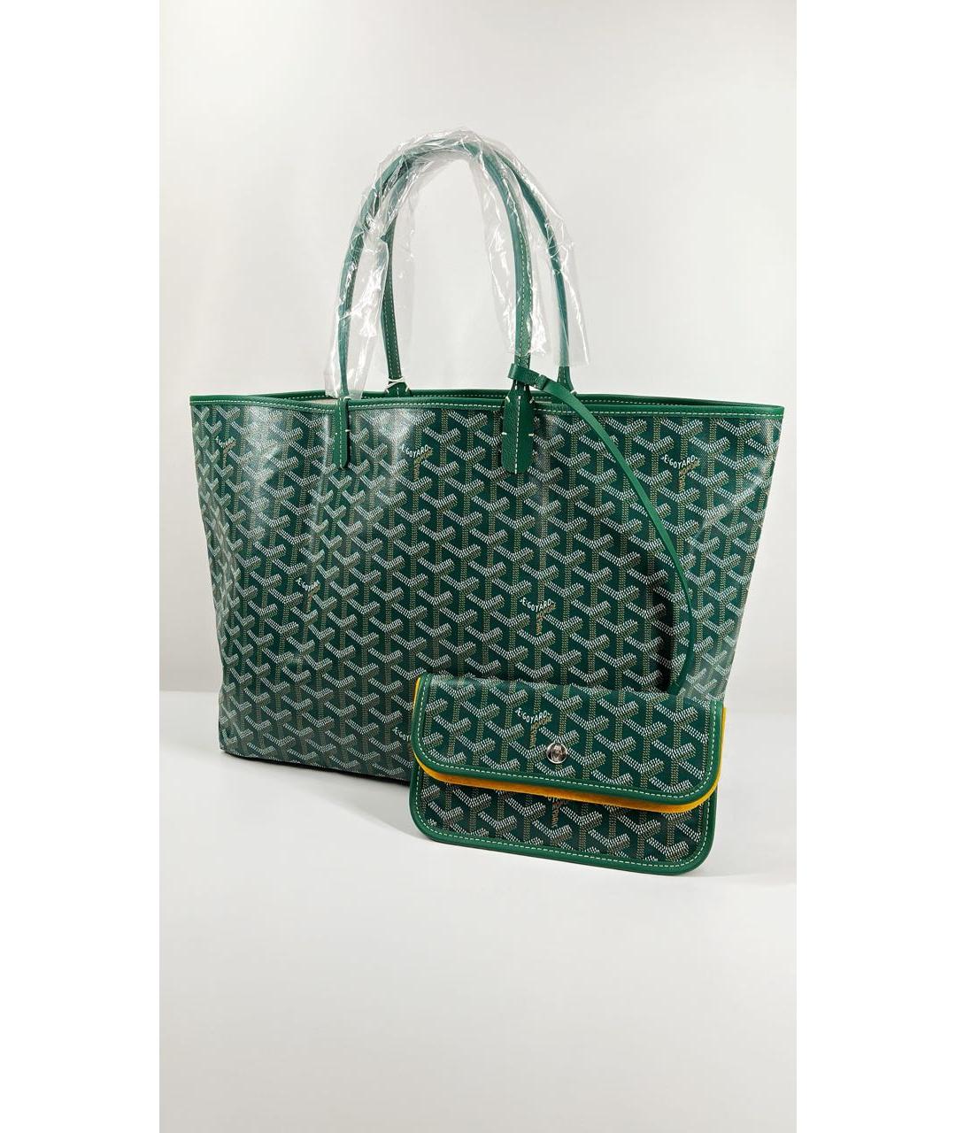 GOYARD Зеленая сумка тоут, фото 3