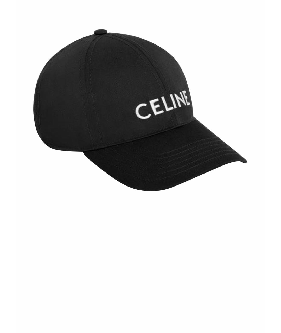CELINE PRE-OWNED Черная хлопковая кепка, фото 1