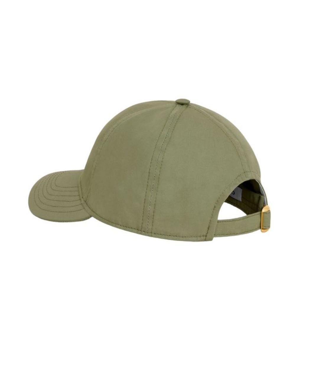 CELINE PRE-OWNED Зеленая хлопковая кепка, фото 3