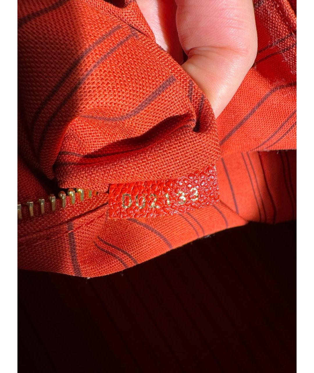 LOUIS VUITTON PRE-OWNED Красная кожаная дорожная/спортивная сумка, фото 8