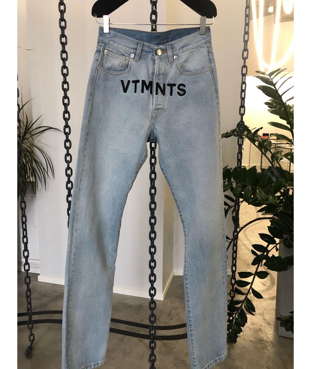VTMNTS Голубые прямые джинсы, фото 3