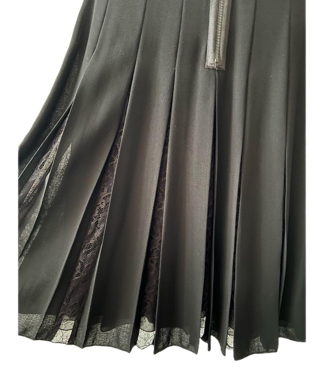 ARMANI COLLEZIONI Черное шерстяное коктейльное платье, фото 6