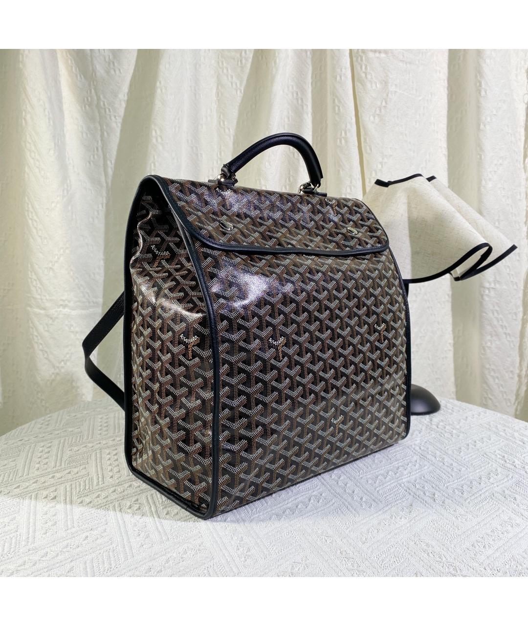 GOYARD Коричневый рюкзак из искусственной кожи, фото 3