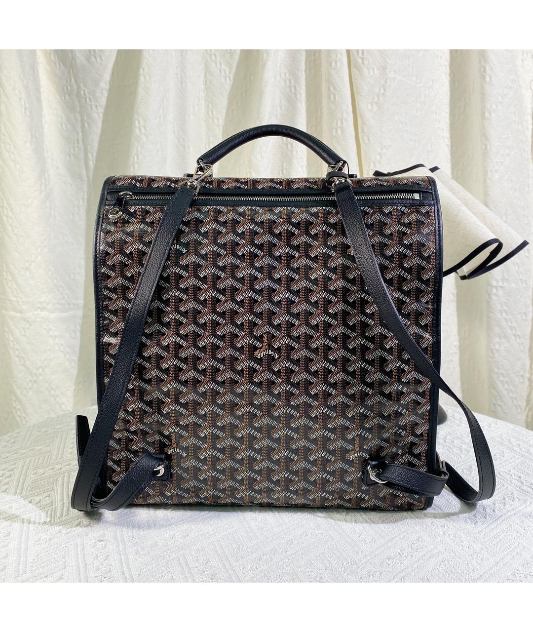 GOYARD Коричневый рюкзак из искусственной кожи, фото 2