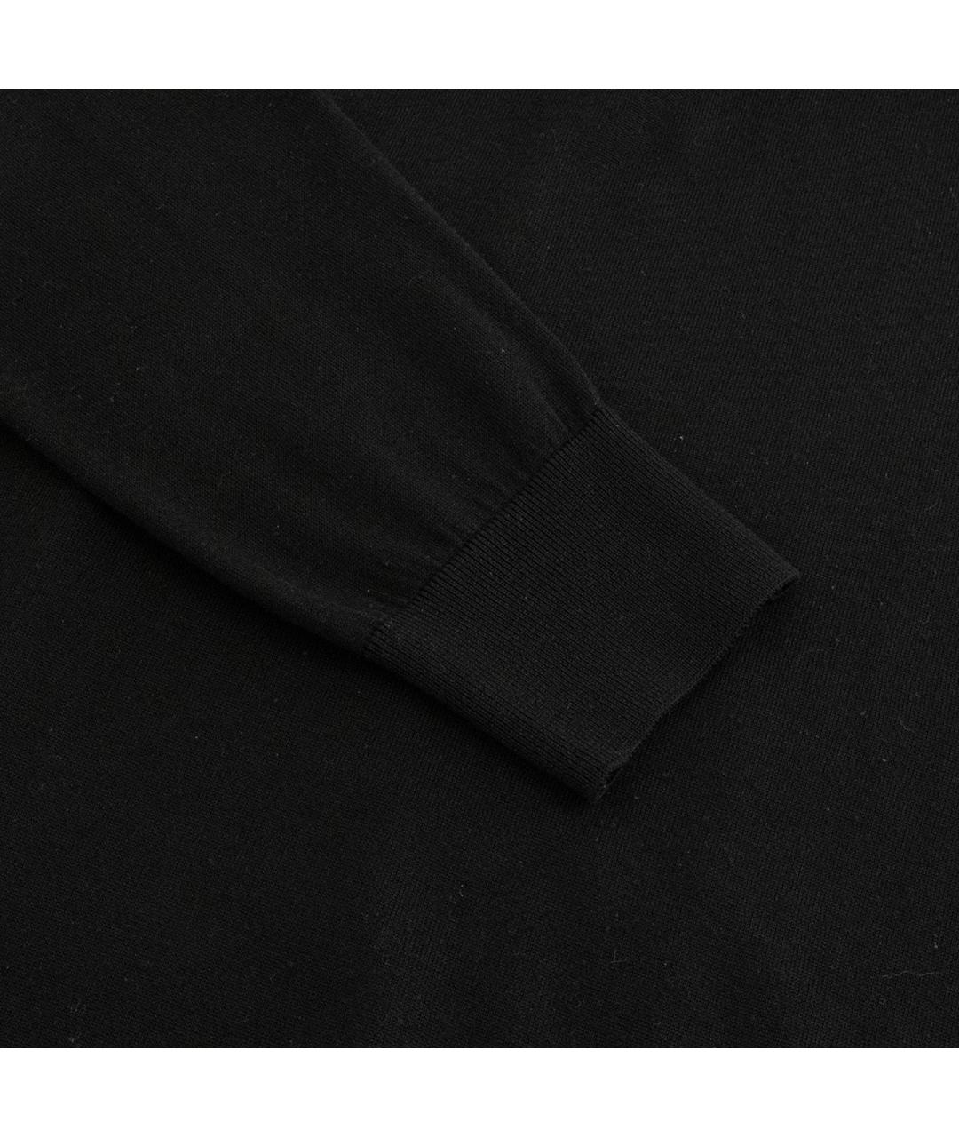 STEFANO RICCI Черный шерстяной джемпер / свитер, фото 5