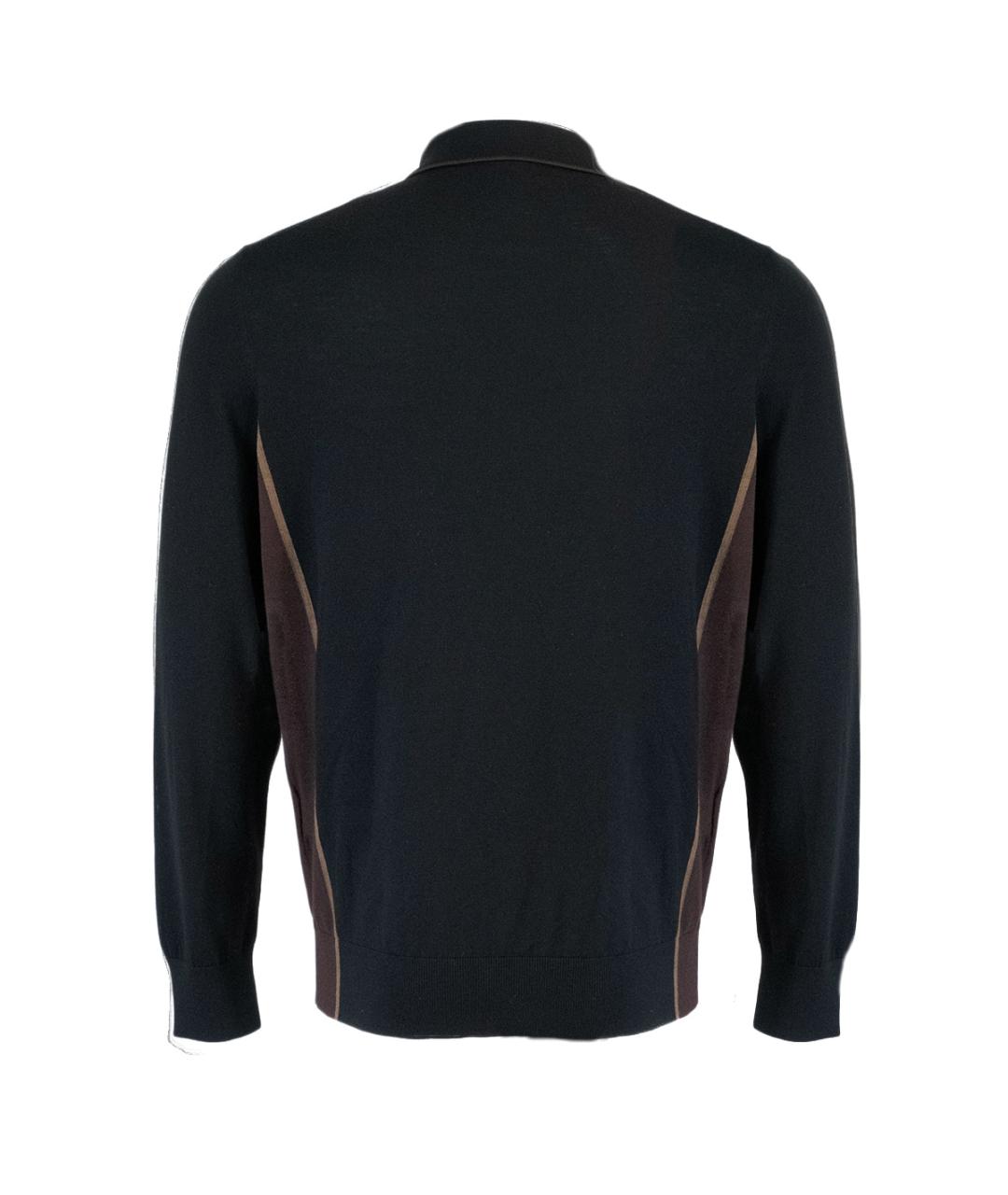 STEFANO RICCI Черный шерстяной джемпер / свитер, фото 2