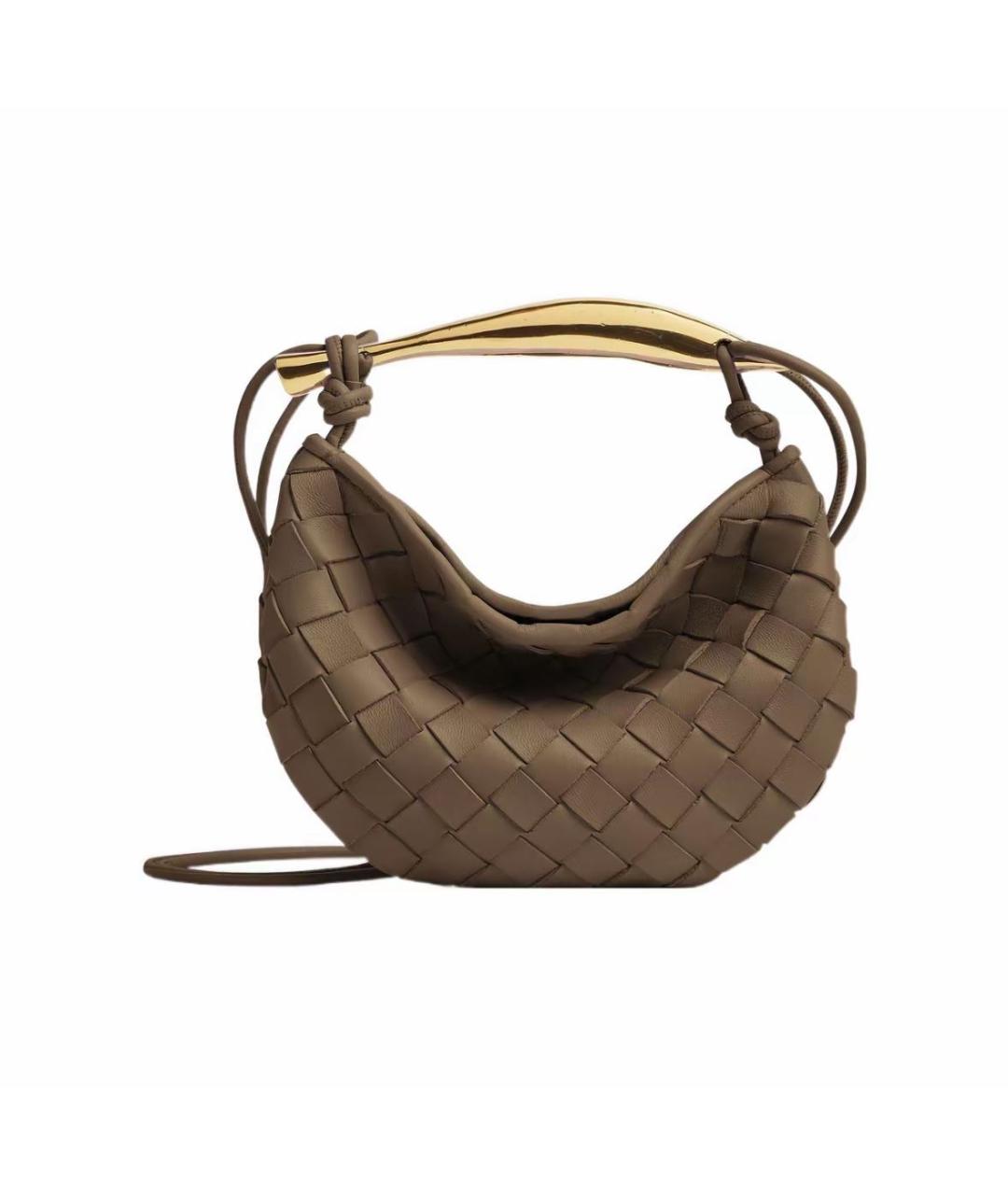 BOTTEGA VENETA Коричневая кожаная сумка тоут, фото 1