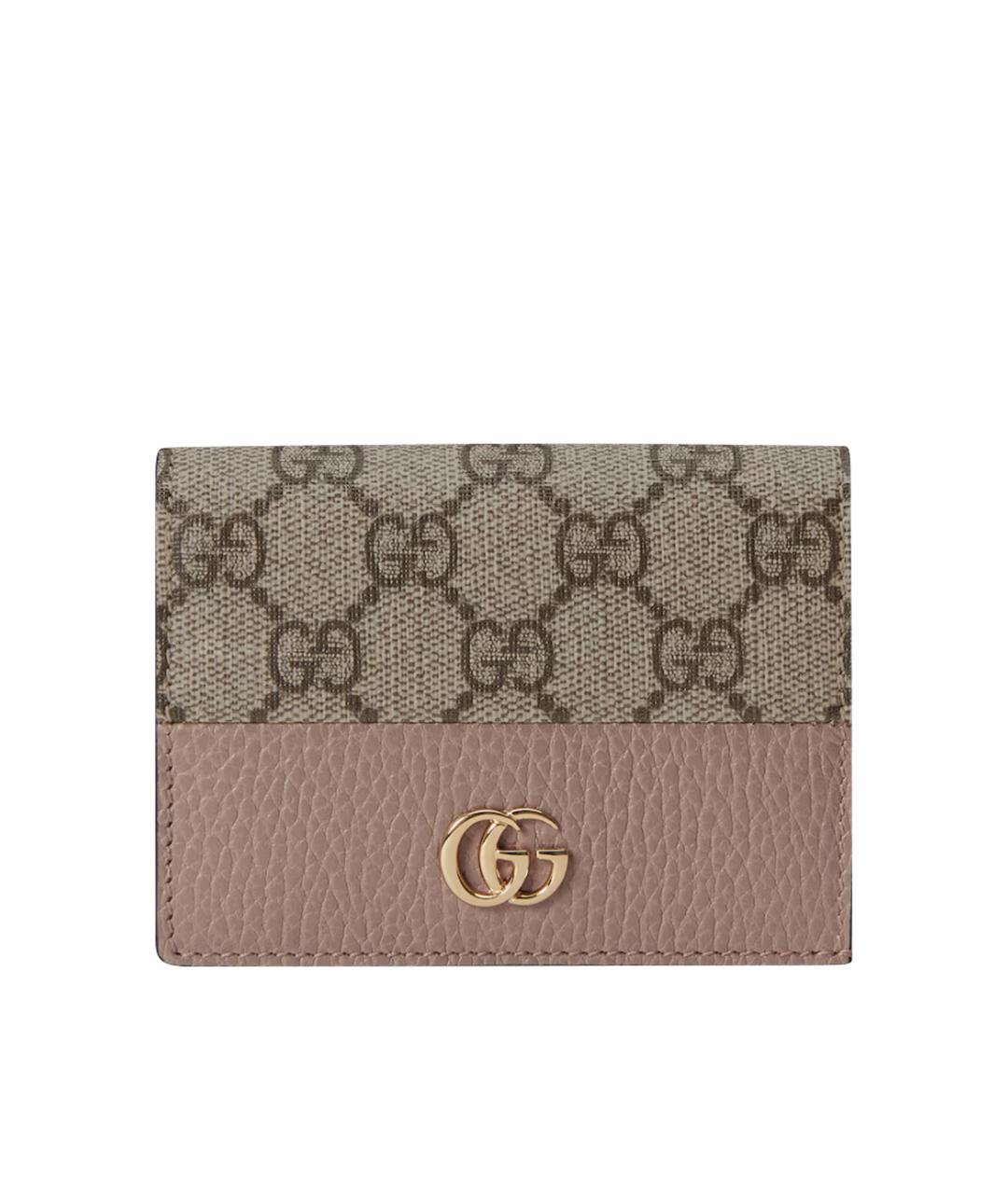 GUCCI Розовый кожаный кошелек, фото 1