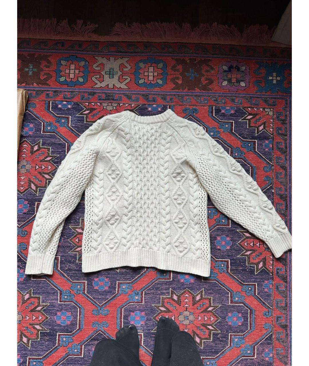 LOULOU STUDIO Белый шелковый джемпер / свитер, фото 2