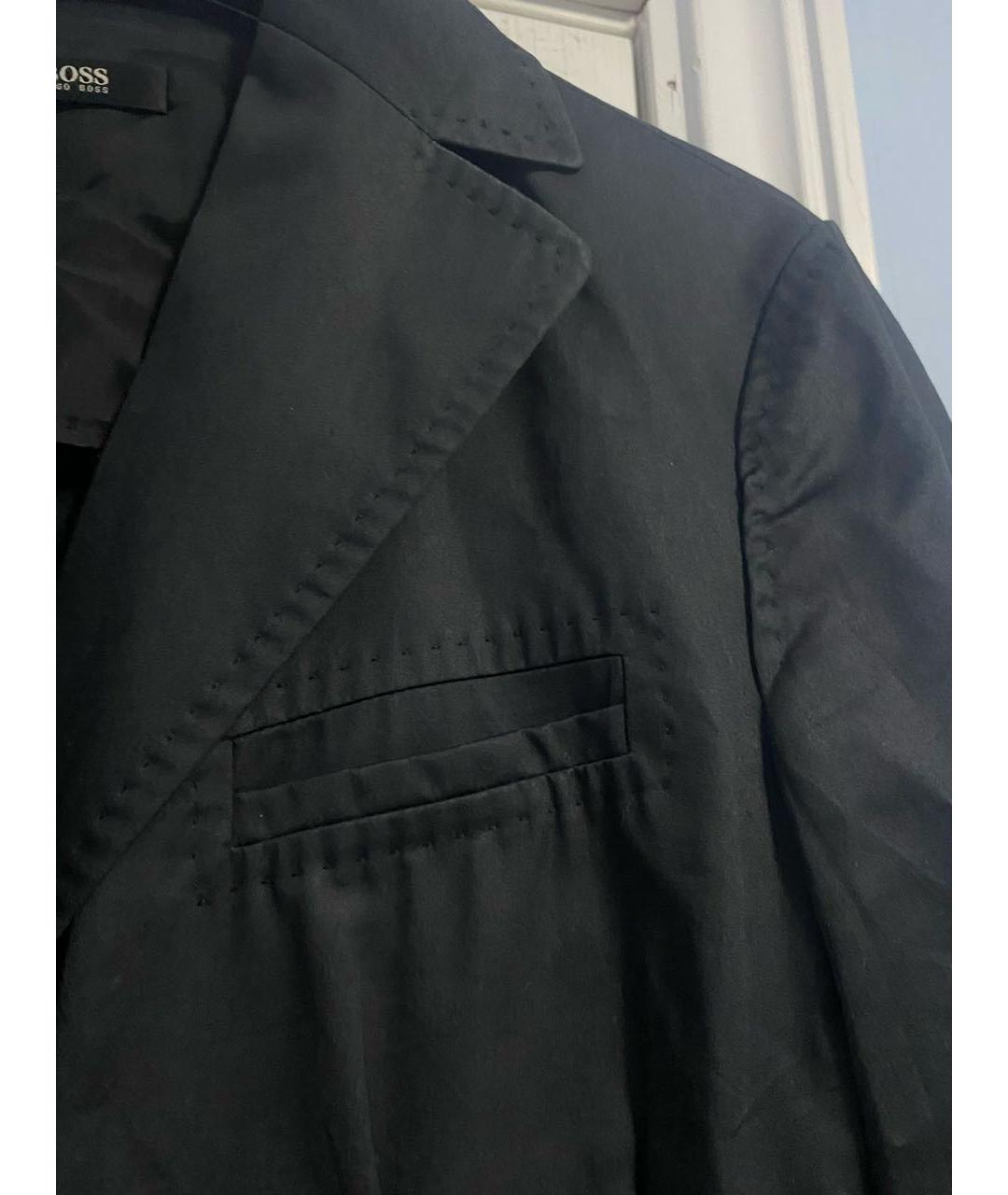 HUGO BOSS Черный хлопковый жакет/пиджак, фото 4