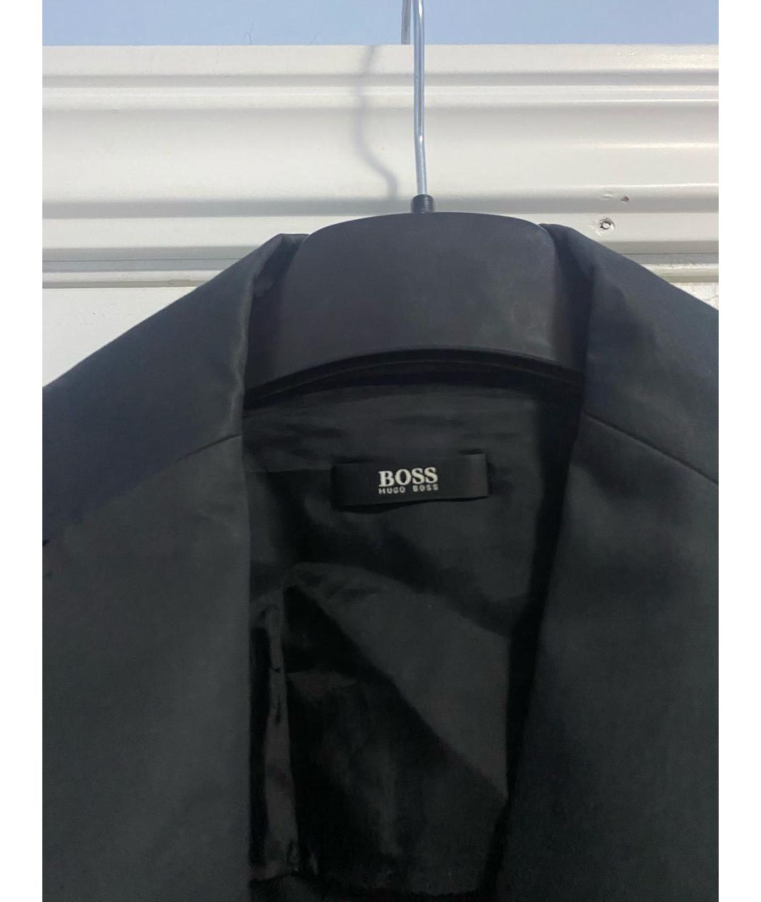 HUGO BOSS Черный хлопковый жакет/пиджак, фото 2