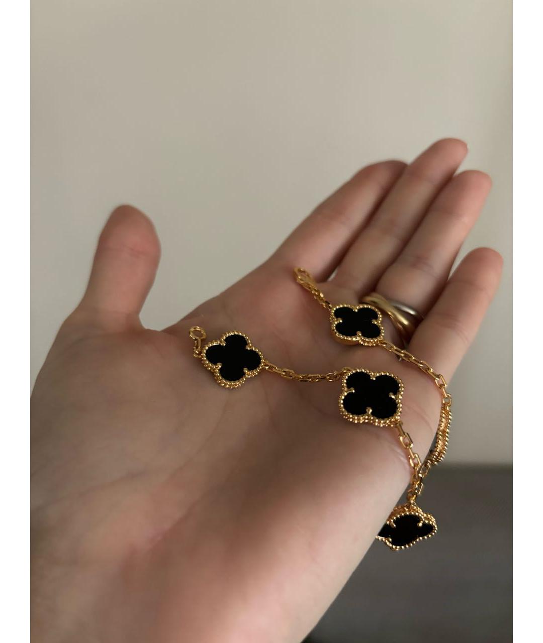 VAN CLEEF & ARPELS Черный браслет из желтого золота, фото 3