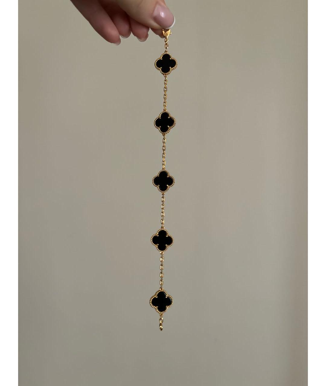 VAN CLEEF & ARPELS Черный браслет из желтого золота, фото 5